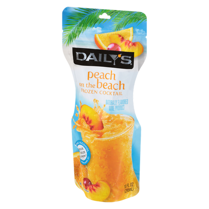 Dailys Frozen Peach On The Beach Daiquiri 10oz Pouch