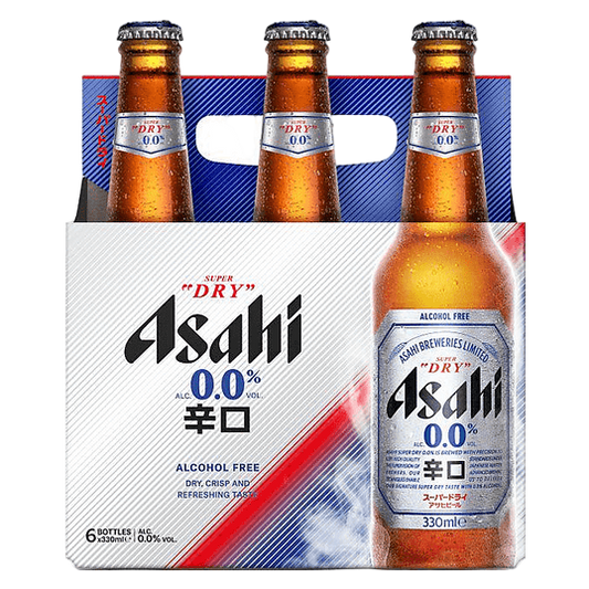Asahi Siper Dry Non-Alcoholic 6pk 11.15oz Btl 0% ABV