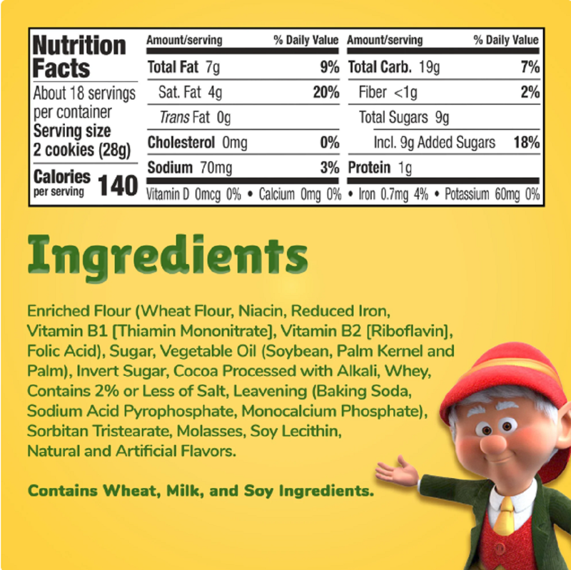 Keebler Fudge Stripes, Original Shortbread Cookies Coated in Keebler Fudge, Family Size 17.3 oz