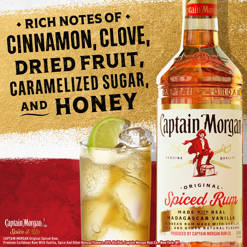 Captain Morgan Original Spiced Rum, 1.75 L (70 Proof)