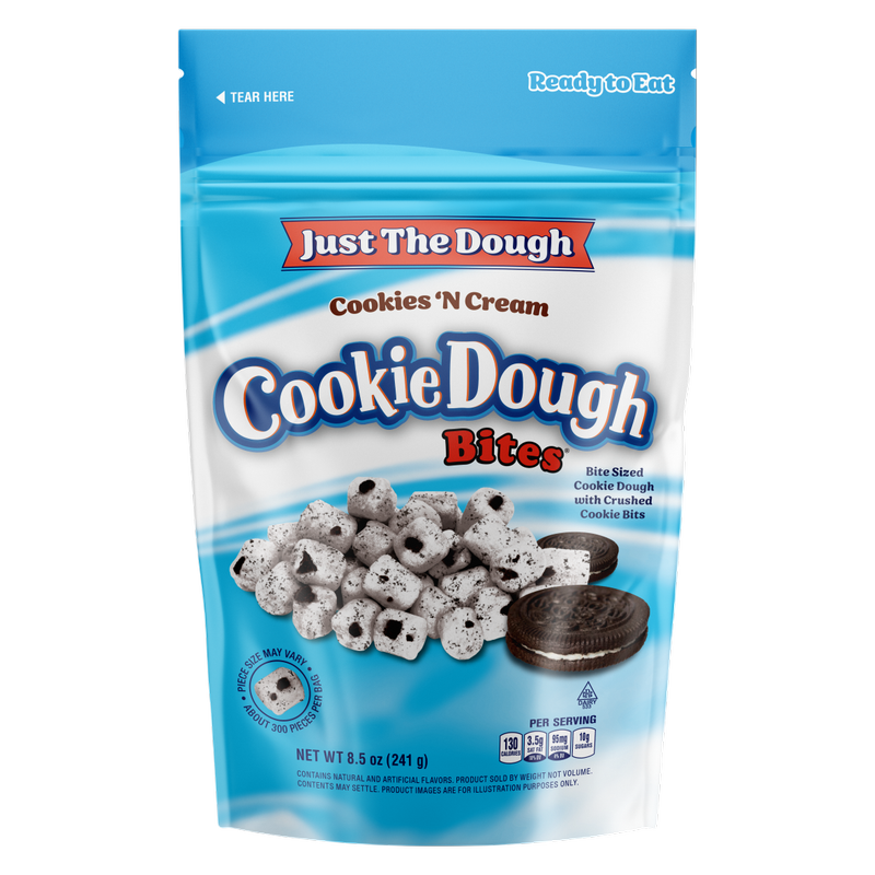 Cookie Dough Bites - Just the Dough - Cookies N' Cream, 8.5oz