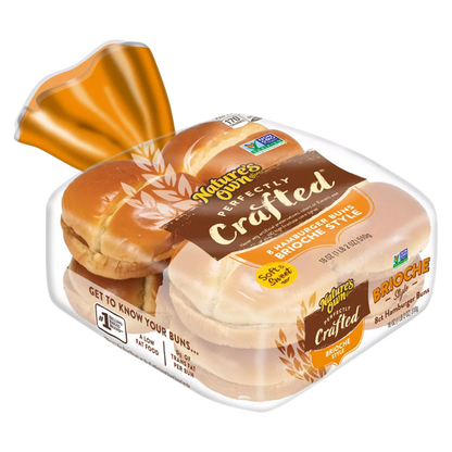 Nature's Own Perfectly Crafted Frozen Brioche Style Hamburger Buns - 8ct/18oz