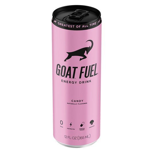 G.O.A.T. Fuel Pink Candy Energy Drink 12oz Can