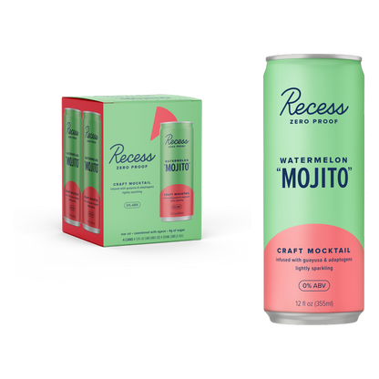Recess Watermelon Mojito Mocktail 4pk 12oz Can