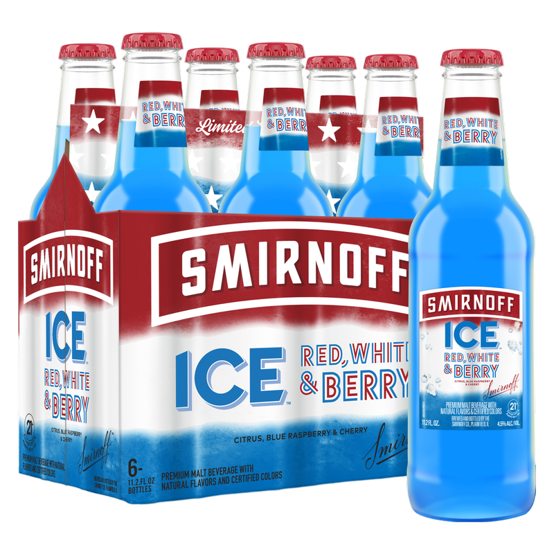 Smirnoff Ice Red, White & Berry 6pk 12oz Bottle