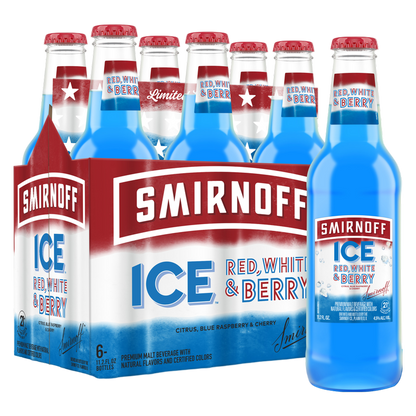 Smirnoff Ice Red, White & Berry 6pk 12oz Bottle
