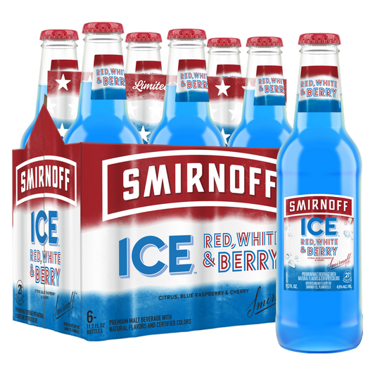 Smirnoff Ice Red, White & Berry 6pk 12oz Bottle