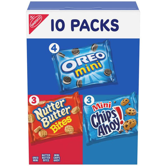 Nabisco Cookie Variety Multipack, 1 oz Bags, 10 ct