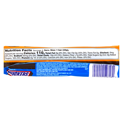Snickers Crisper Peanut Butter 4pc King Size Bar 3.03oz