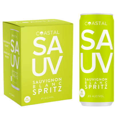 Coastal Spritz Sauvignon Blanc Spritz 4pk 12oz Can 6.0% ABV
