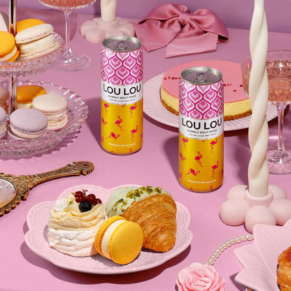 Lou Lou Bubbly Brut Rose 355ml Can 8.4% ABV
