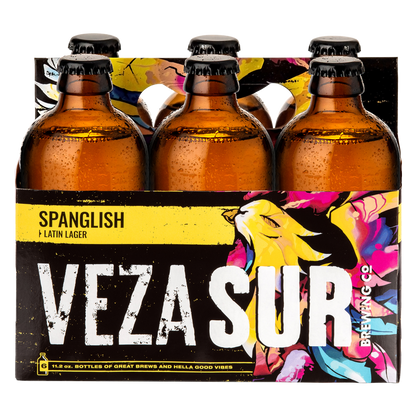 Veza Sur Brewing Spanglish Lager 6pk 12oz Btl 4.2% ABV
