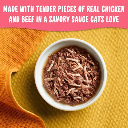 Meow Mix Tenders in Sauce Chicken & Beef 2.75oz