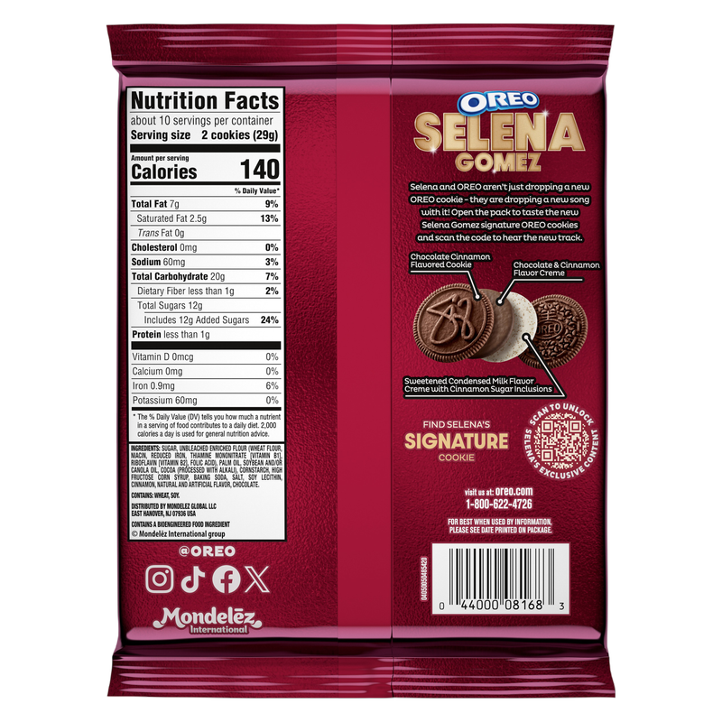 Selena Gomez OREO Cookies, Limited Edition, 10.68 oz