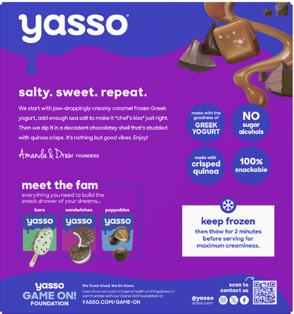 Yasso Caramel Chocolate Crunch Bars 4ct