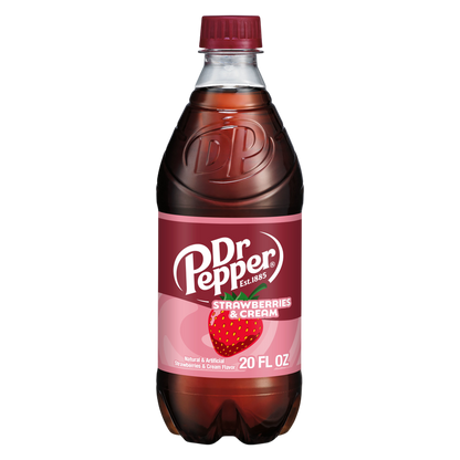 Dr Pepper Strawberries and Cream 20oz Btl