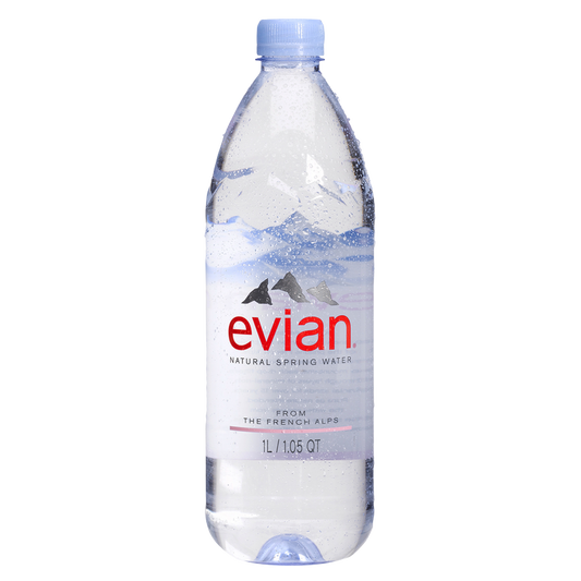 Evian Natural Spring Water 1 Liter