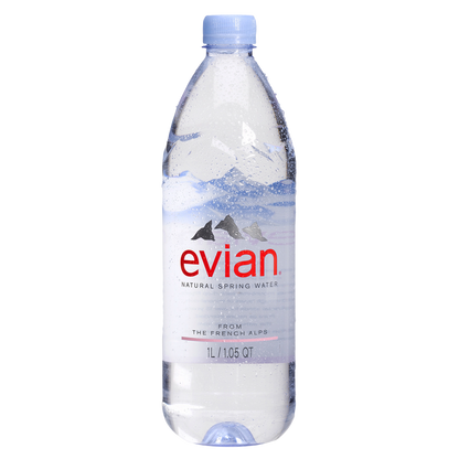 Evian Natural Spring Water 1 Liter