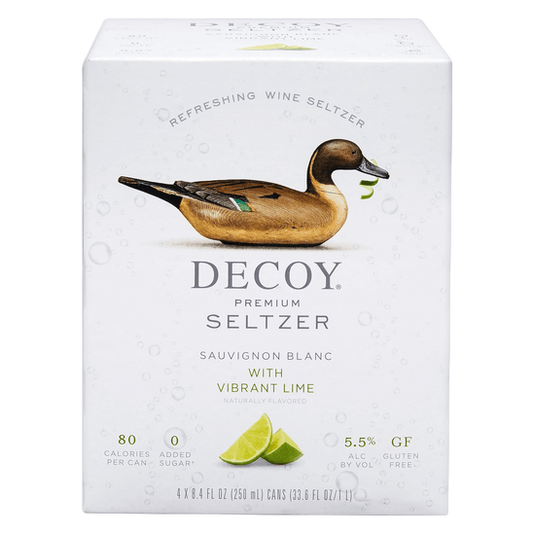 Decoy By Duckhorn Premium Seltzer Sauvignon Blanc With Lime 4pk 250ml
