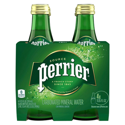 Perrier Sparkling Water 4pk 11.15oz Glass Bottle