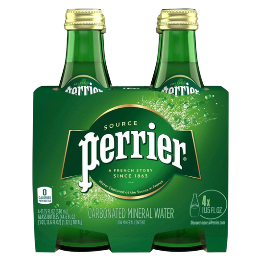 Perrier Sparkling Water 4pk 11.15oz Glass Bottle