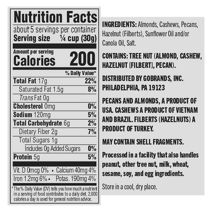 Basically Roasted & Salted Mixed Nuts 5oz