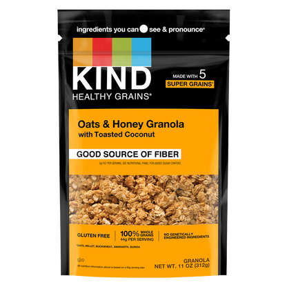 KIND Healthy Grains Granola Oats & Honey with Toasted Coconut 11oz