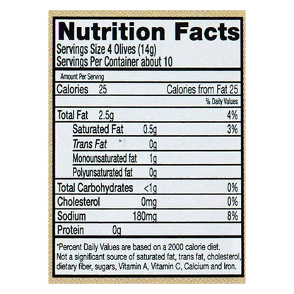 Santa Barbara Black Pitted Olives 6oz