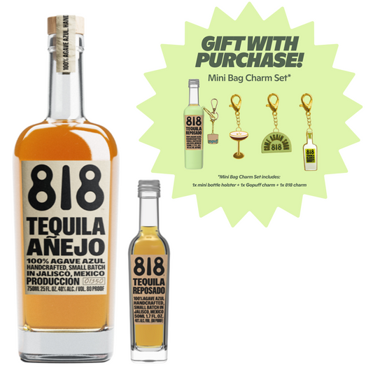 818 Tequila Anejo 750ml + Reposado 50ml + Gift With Purchase!