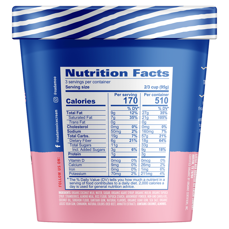 NadaMoo! Strawberry Cheesecake Dairy Free Frozen Dessert 16oz