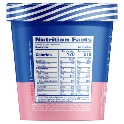 NadaMoo! Strawberry Cheesecake Dairy Free Frozen Dessert 16oz