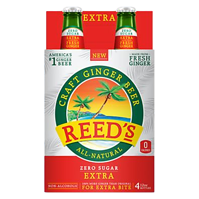 Reed's Extra Ginger Brew Zero 4pk 12oz Can