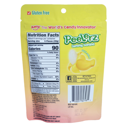 Amos Peelerz Gummy Banana, 6oz