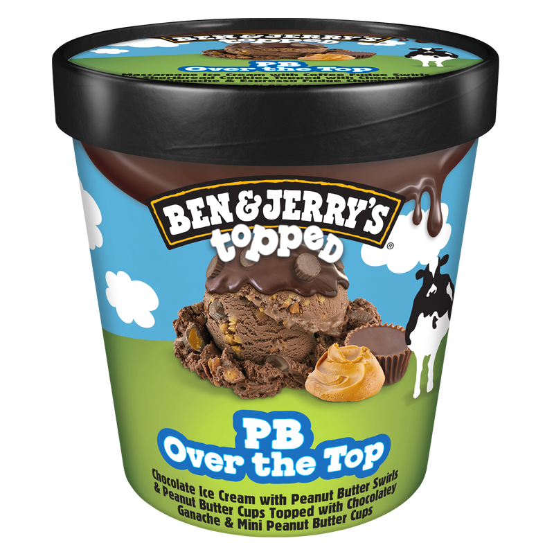 Ben & Jerry's Topped PB Over the Top Ice Cream Pint