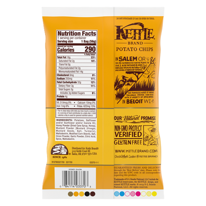 Kettle Honey Dijon Chips, 2 oz