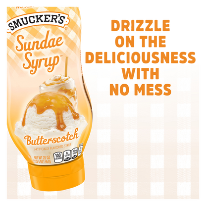 Smuckers Sundae Syrup Butterscotch, 20oz