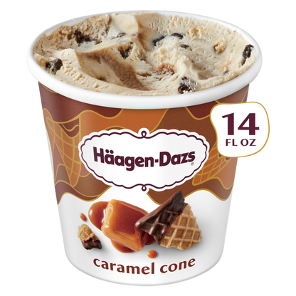 Haagen-Dazs Caramel Cone Ice Cream, 14oz.