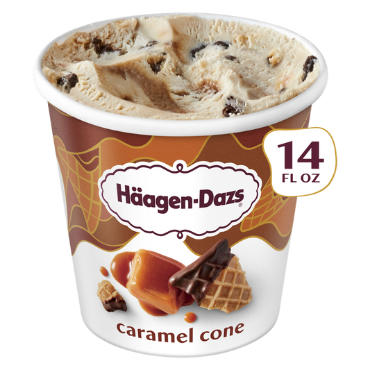 Haagen-Dazs Caramel Cone Ice Cream, 14oz.