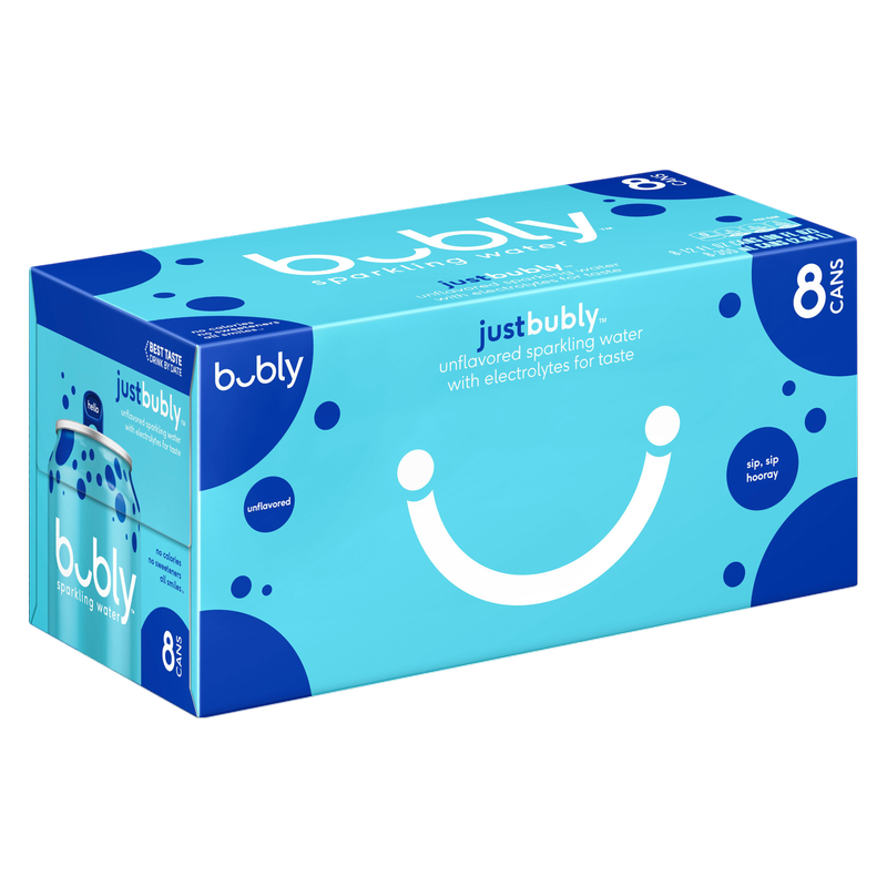 Bubly Unflavored 8pk 12oz Can