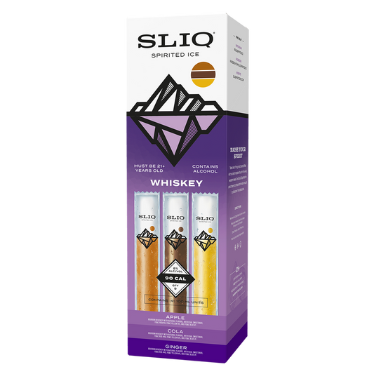 SLIQ Spirited Ice Whiskey Cocktail Pops 9pk 100ml  8% ABV