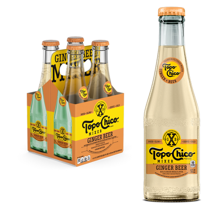 Topo Chico Mixer Ginger Beer 4pk 7.1oz Glass Bottle