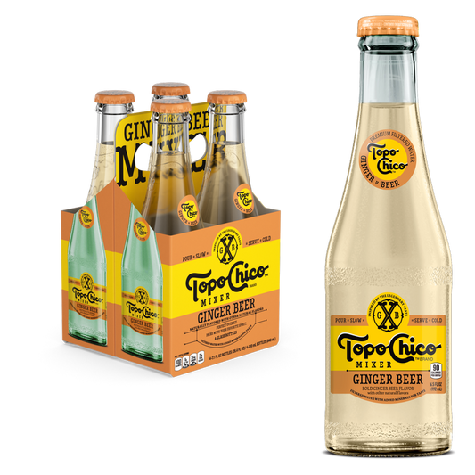 Topo Chico Mixer Ginger Beer 4pk 7.1oz Glass Bottle