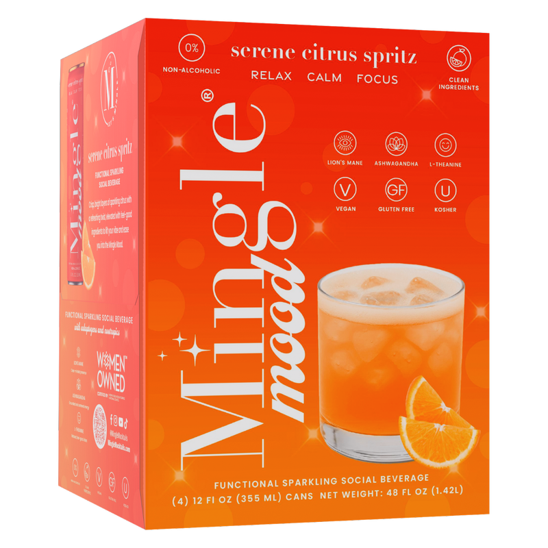 Mingle Mood Serene Citrus Spritz 4pk 12oz Can