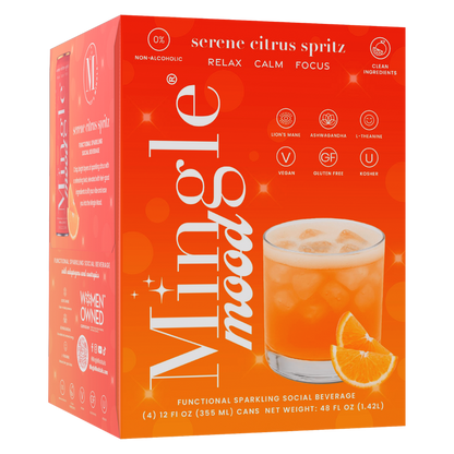 Mingle Mood Serene Citrus Spritz 4pk 12oz Can