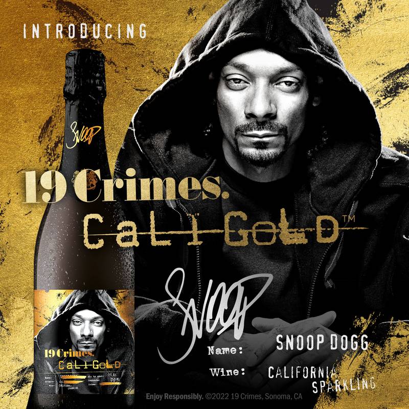 19 Crimes Snoop Cali Gold Sparkling 750ml