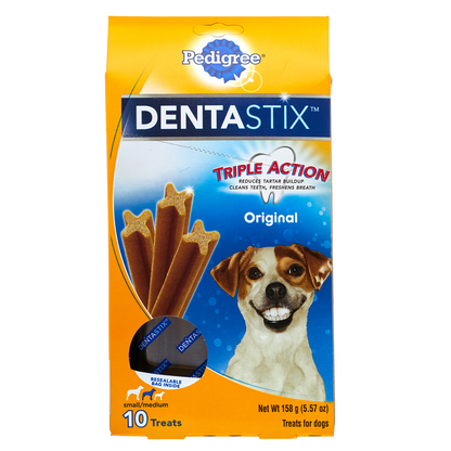 Pedigree Dentastix Dog Treats Small/Medium Dog Original 10ct