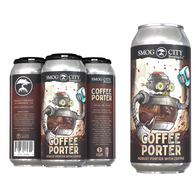 Smog City Coffee Porter 4pk 16oz Can
