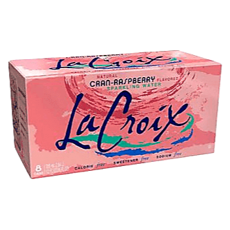 La Croix Cran-Raspberry Sparkling Water 8pk 12oz Can