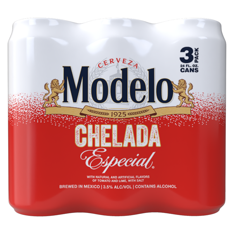 Modelo Chelada Especial 3pk 24oz Can 3.5% ABV