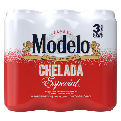 Modelo Chelada Especial 3pk 24oz Can 3.5% ABV
